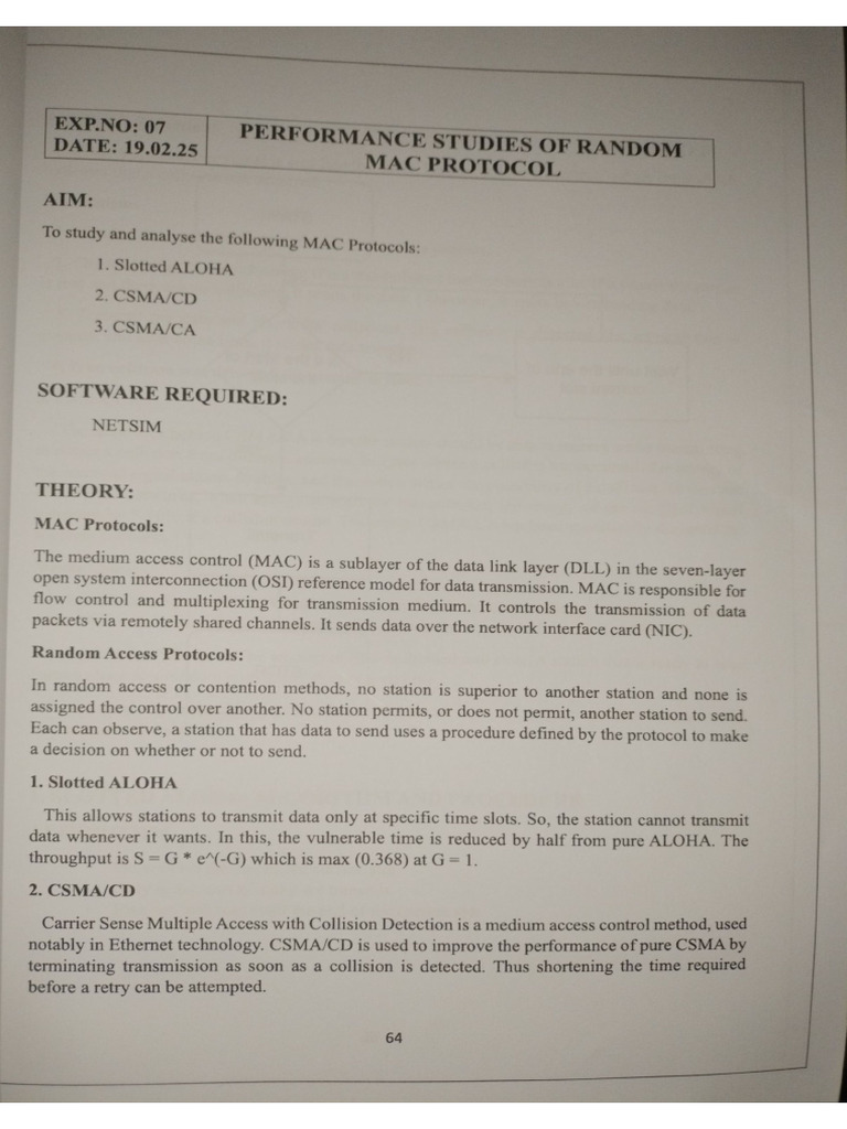 Mac Protocol | PDF
