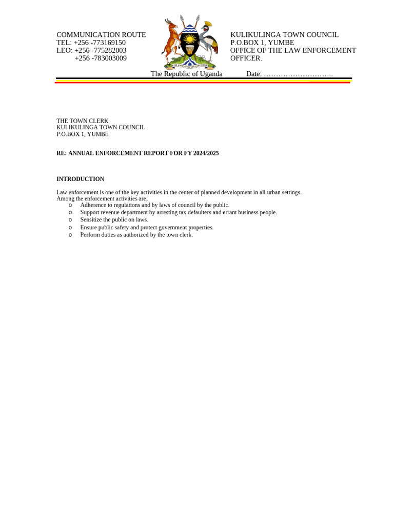 Annual Enforcement Report | PDF