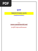 Hybrid Frame Work: For QTP Scripts and Documents