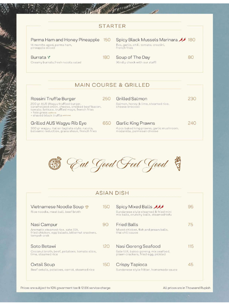 Menu | PDF