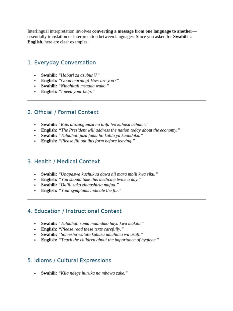Everyday Conversation | PDF