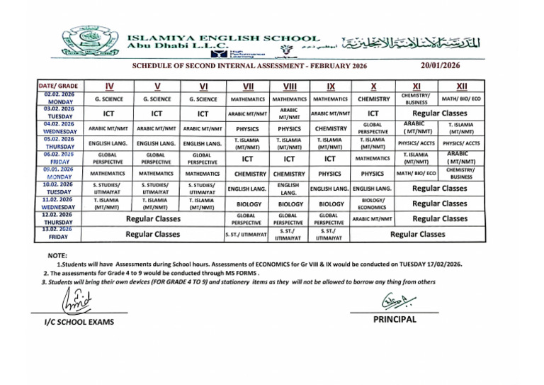 2nd Internal Assessment Feb. 2026 | PDF