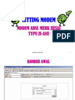 Setting Modem: Modem Adsl Merk Jiesai Type Js-A8E