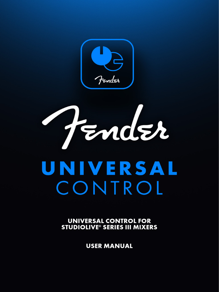 UM Universal Control For StudioLive Mixers en | PDF | Online And ...