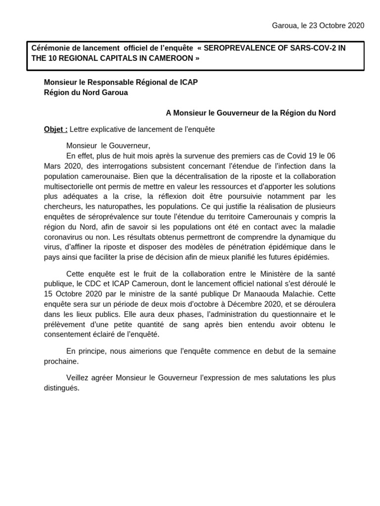 Lettre Explicative | PDF