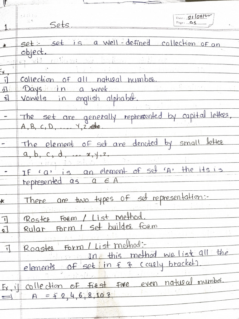 Math Notes | PDF