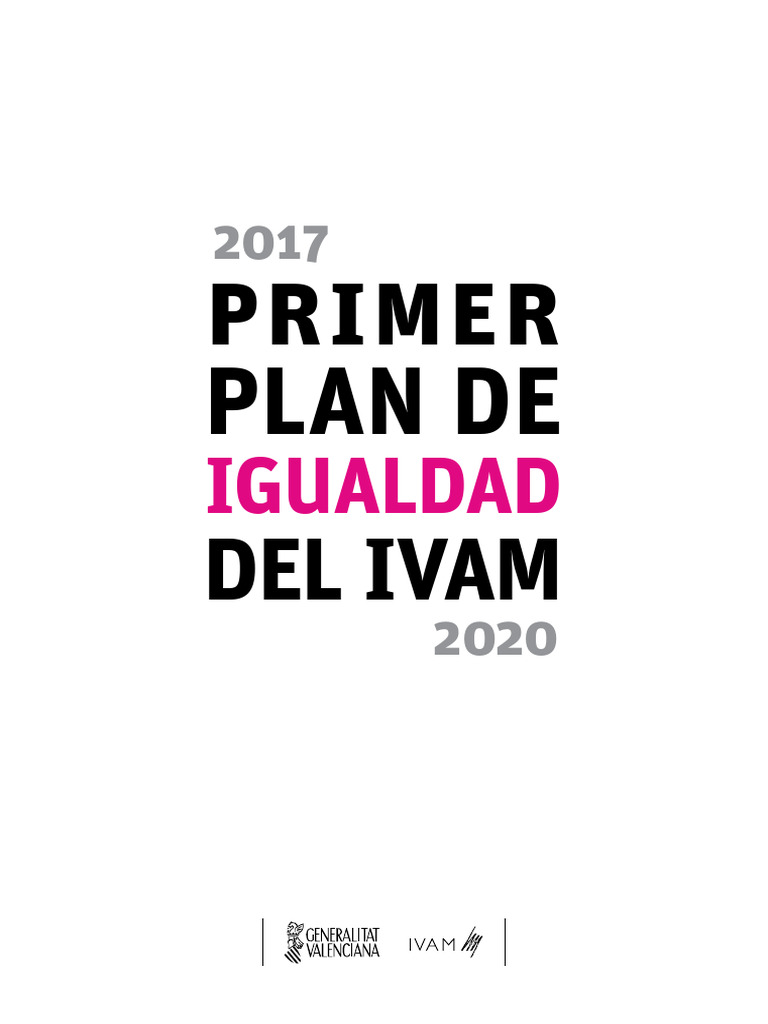 I Plan Igualdad IVAM-1 | PDF | Igualdad de género | Estudios de género