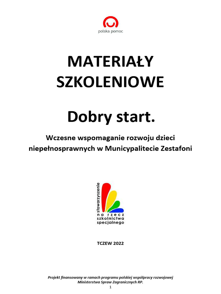 Materialy Szkoleniowe Dobry Start | PDF