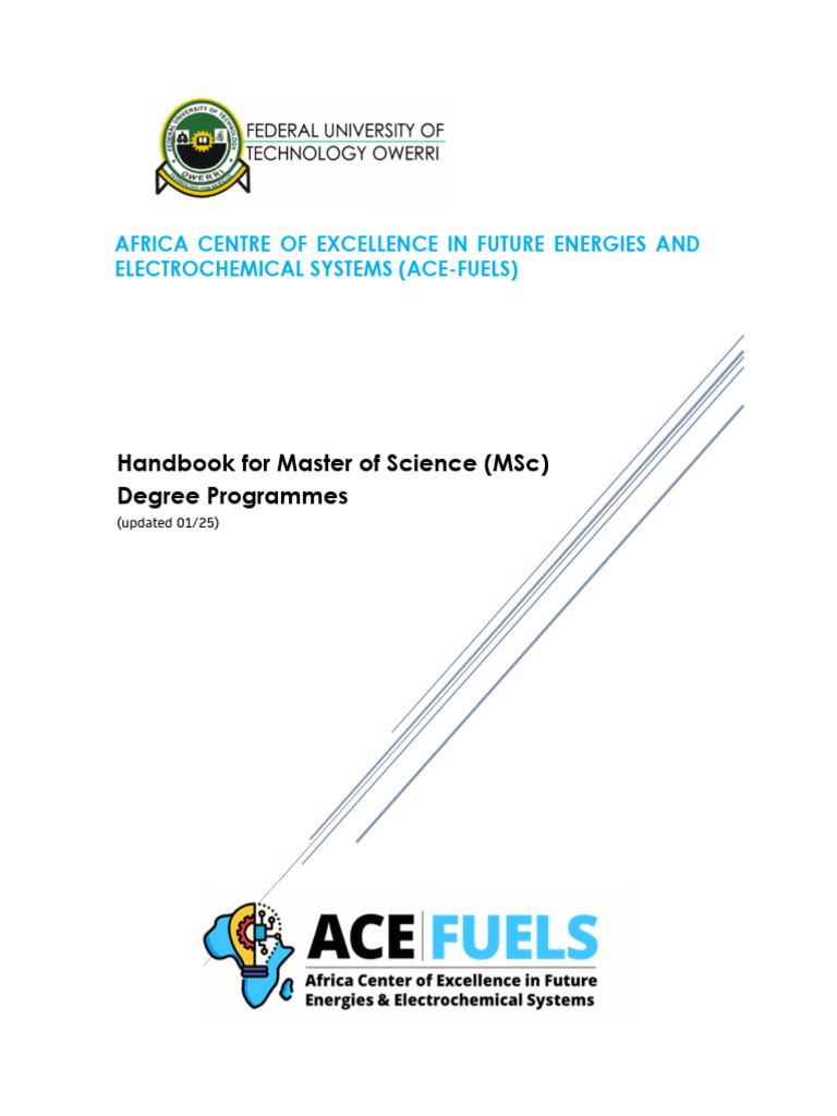 Handbook For MSC Programmes UPDATED 01 25 | PDF | Renewable Energy ...
