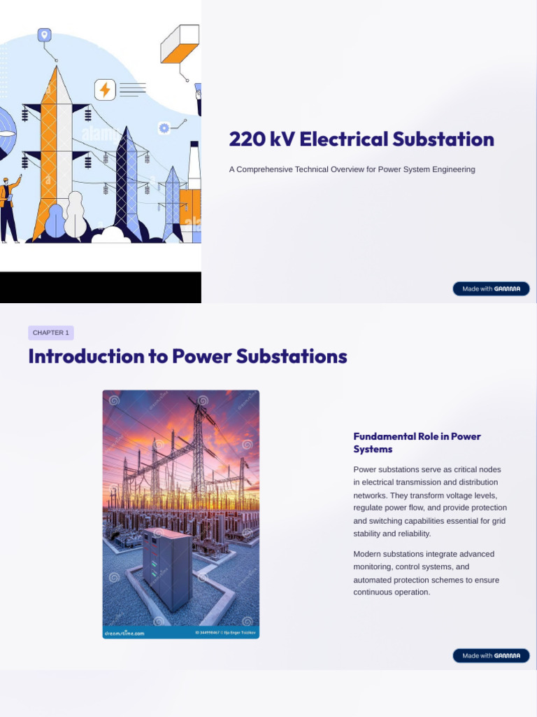 220 KV Electrical Substation | PDF | Electric Power Transmission ...