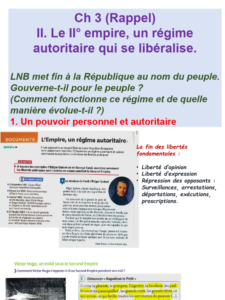 2026 Cours Transfo Eco Soc II° Empire | PDF