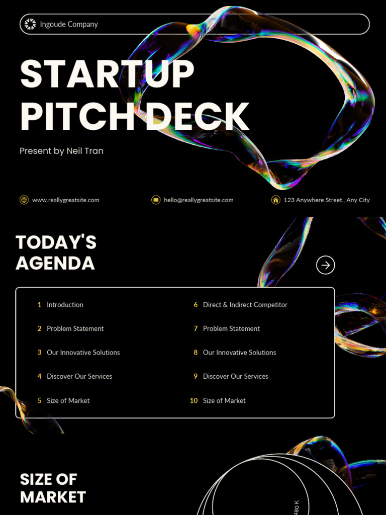 Black Elegant and Modern Startup Pitch Deck Presentation - 20260207 ...