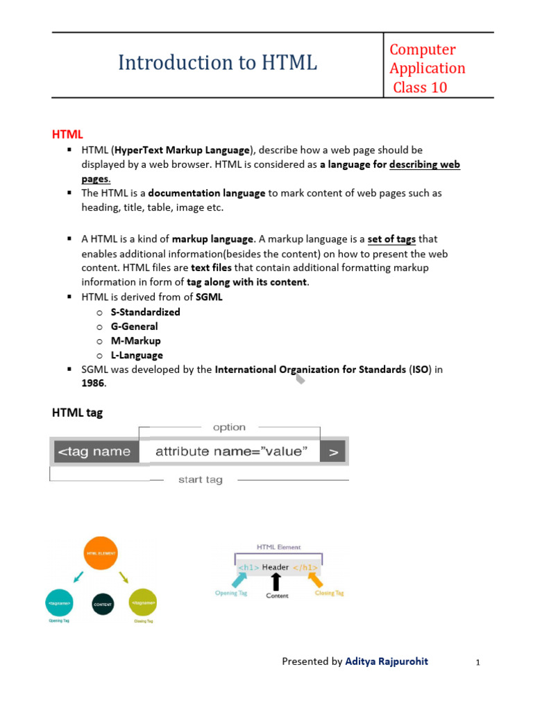 HTML Basic (25 26) | PDF | Html | Html Element
