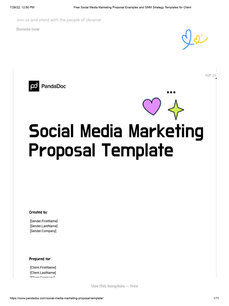 Free Social Media Marketing Proposal Examples and SMM Strategy ...