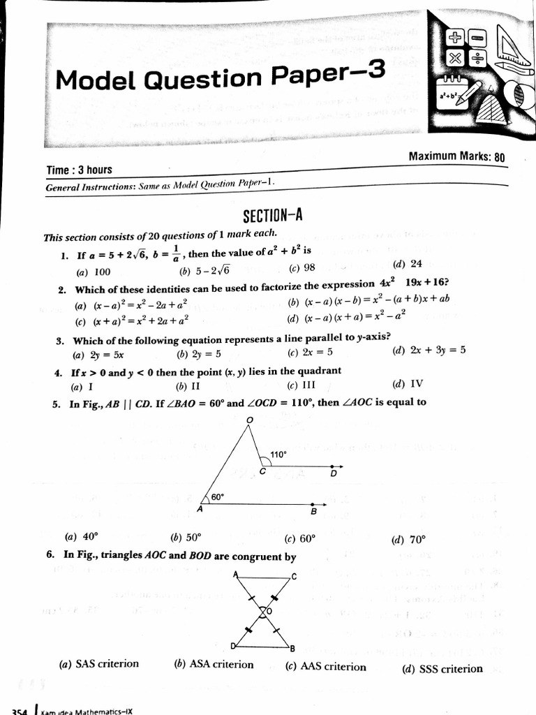 Model Question Paper 3 19-Jan-2026 15-38-45 | PDF