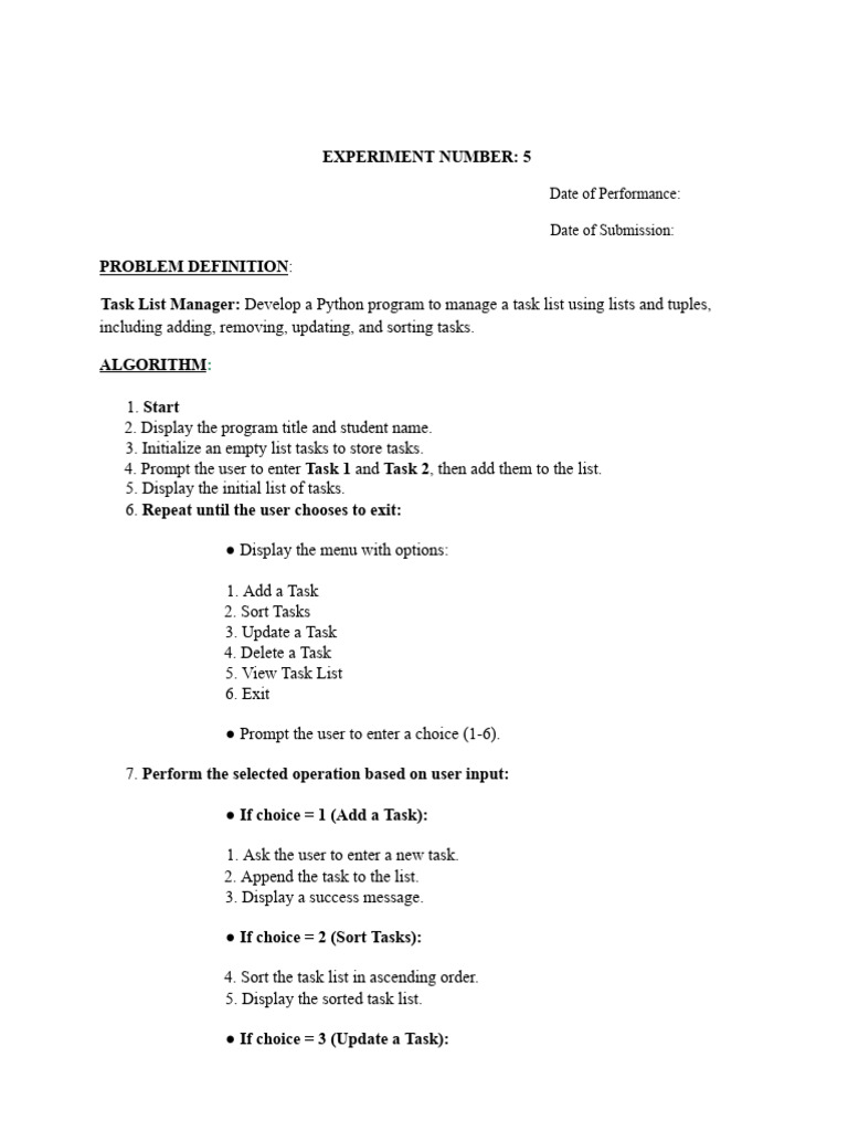 Sarthak Python EXPT 5-1 | PDF | Computer Programming | Computing