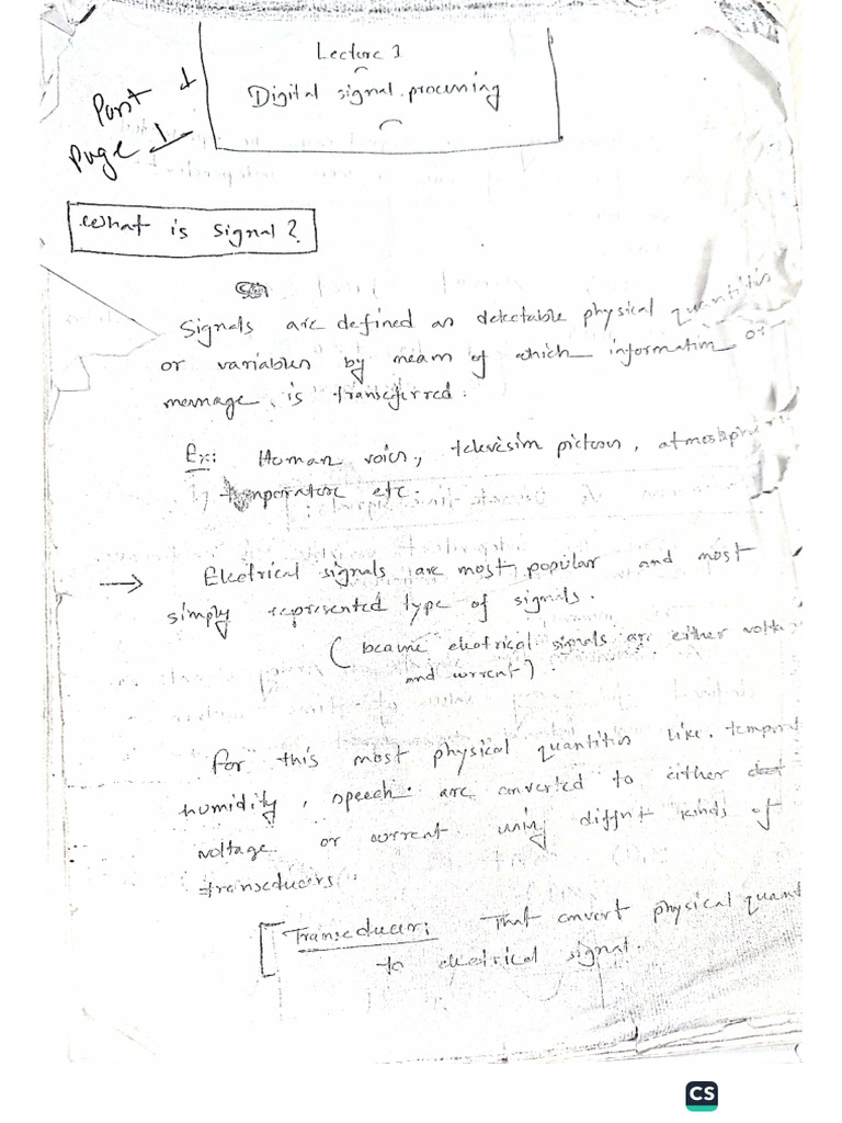 DSP Part 1 | PDF