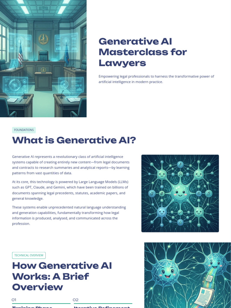 Generative AI Masterclass For Lawyers Cleaned | PDF | Artificial ...