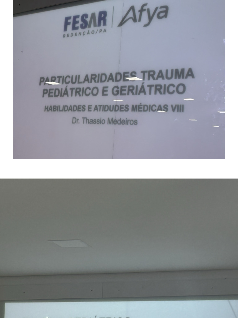 Aula 03 Trauma Pediátrico e Idoso | PDF