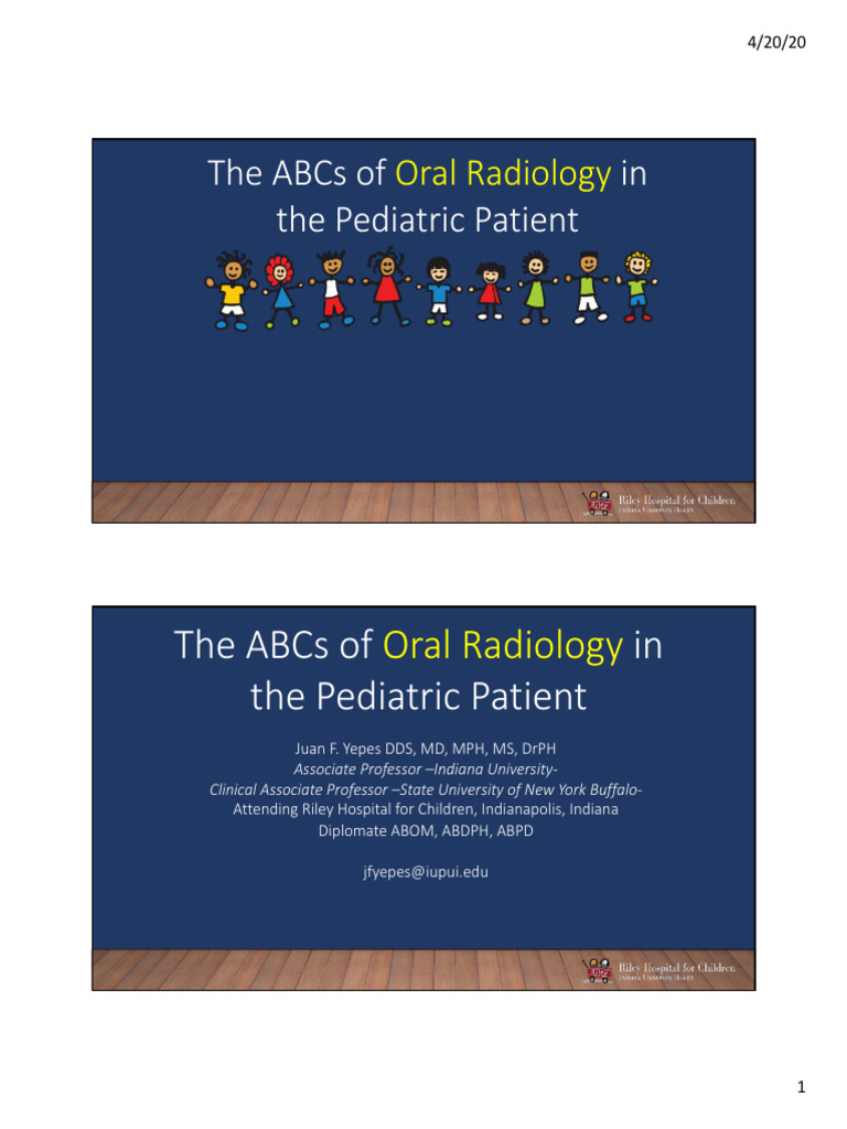 Oral Radiology - 4!18!2020 - SAAPD | PDF