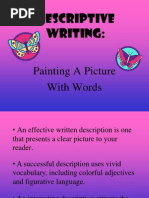 Descriptive Writing:: Painting A Picture With Words