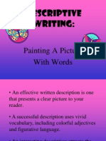 Descriptive Writing:: Painting A Picture With Words