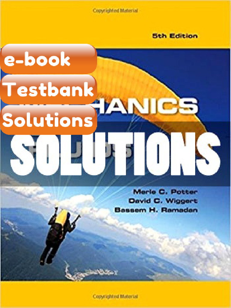 Ebook & Testbank Mechanics of Fluids 5 Ed Potter | PDF | Subscription ...