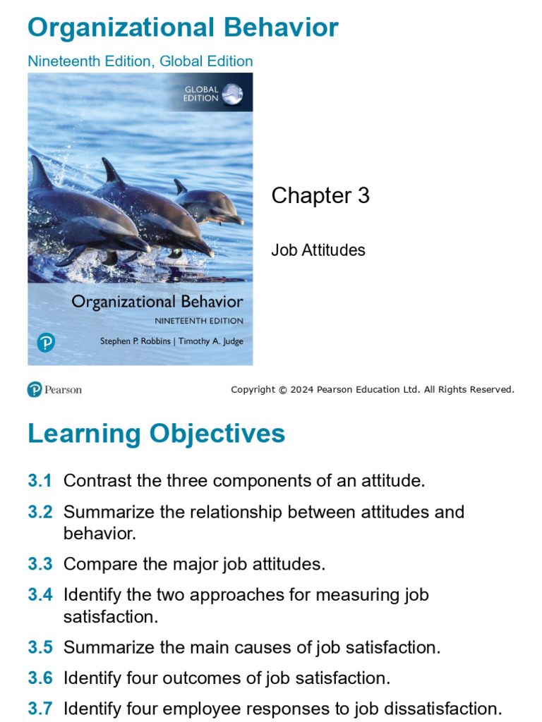 OB Lecture 2 | PDF | Job Satisfaction | Attitude (Psychology)