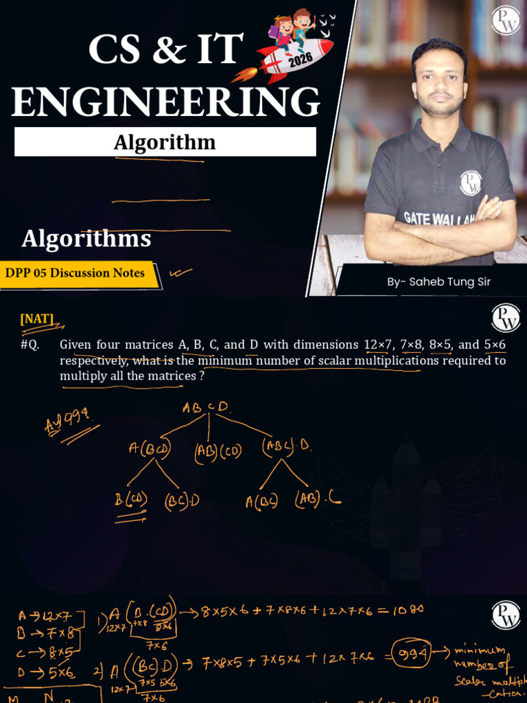 05 Algorithms DPP 05 Discussion Notes | PDF | Graph Theory ...