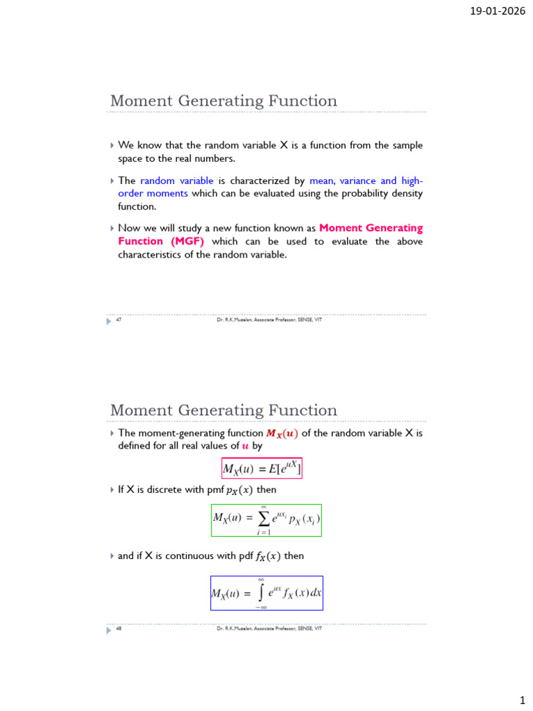 Module 2 - Part 3 | PDF | Probability Density Function | Measure Theory