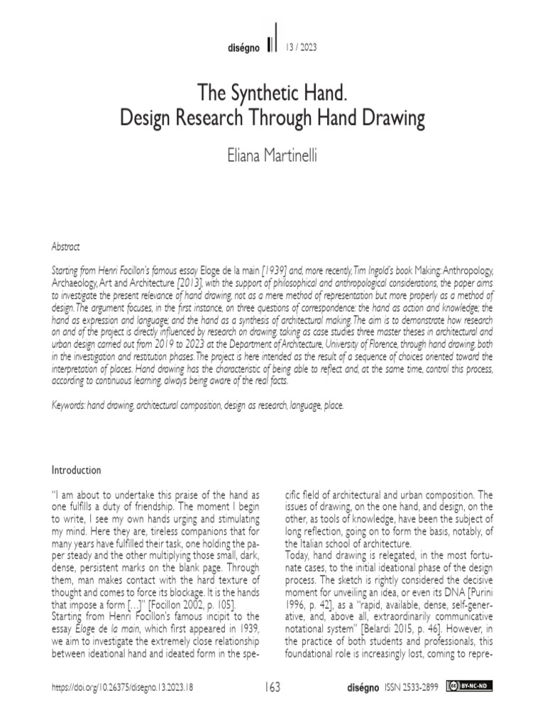 The Synthetic Hand. Design Research Through Hand Drawing | PDF ...