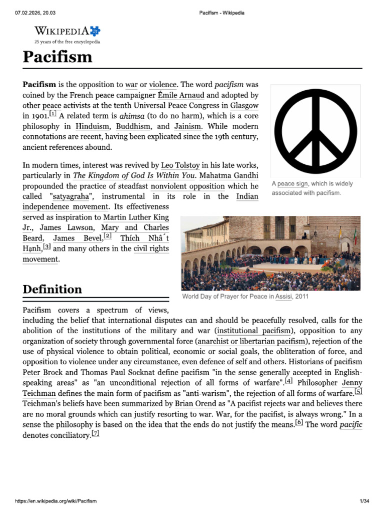 Pacifism | PDF