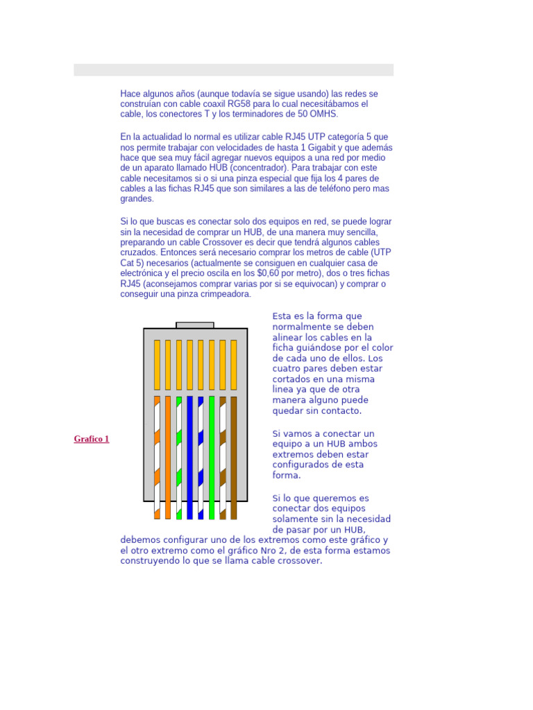 Cableado UTP | PDF | Protocolos de capa física | Informática