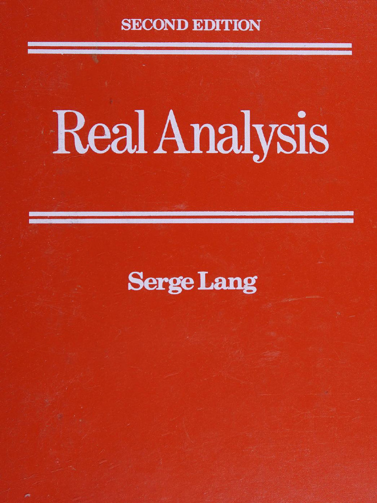 Real Analysis | PDF