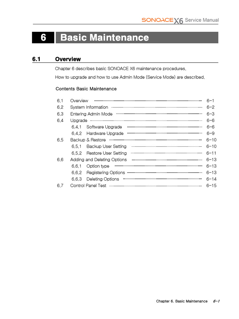 07 - X6 Chapter 6 - Basic Maintenance | PDF | Backup | Booting
