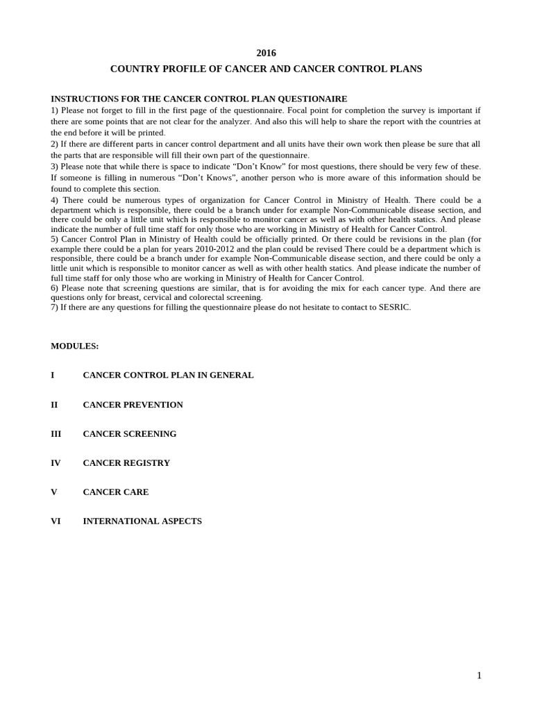 413 Questionnaire Cancer en | PDF | Colonoscopy | Large Intestine