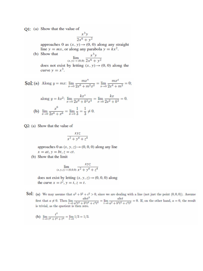Solution Math III Assig2 | PDF