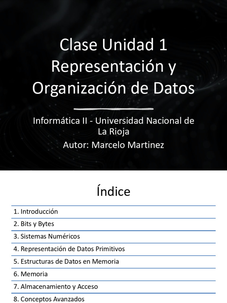 Clase Unidad 1 Presentacion | PDF | Almacenamiento de datos de la ...