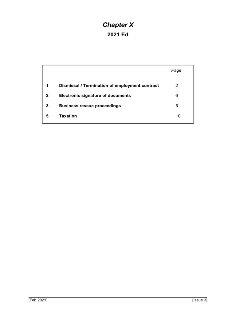 GLR Chapter X Paper 3 2021ed 2 | PDF | Insolvency | Employment