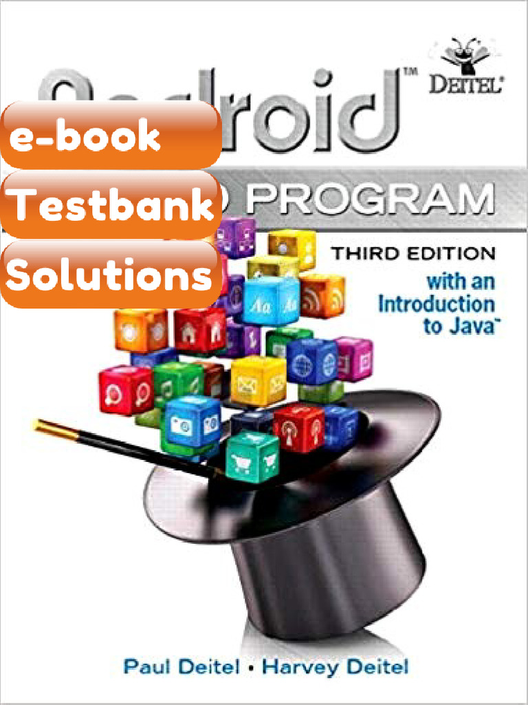 eBook & Testbank Android How to Program 3rd Edition by Paul J Deitel ...
