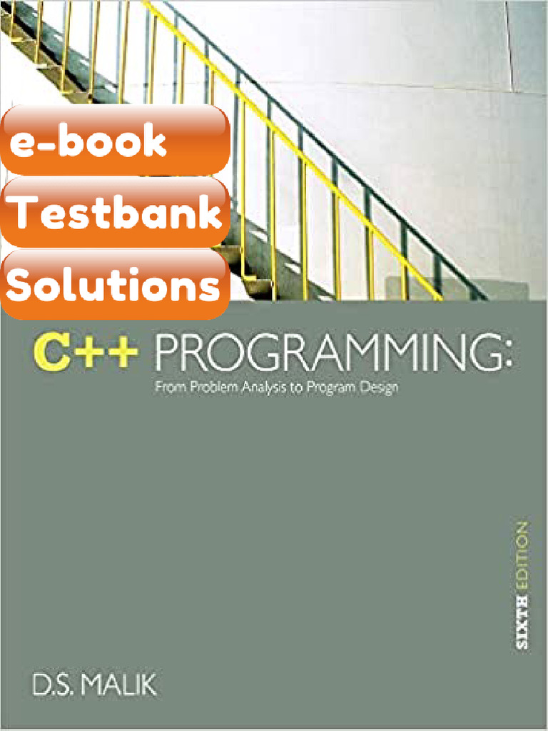 eBook & Testbank C Programming From Problem Analysis to Program Design ...