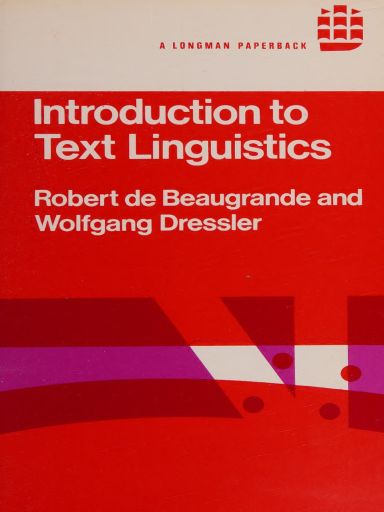 Introduction To Text Linguistics | PDF | Cognitive Science | Linguistics