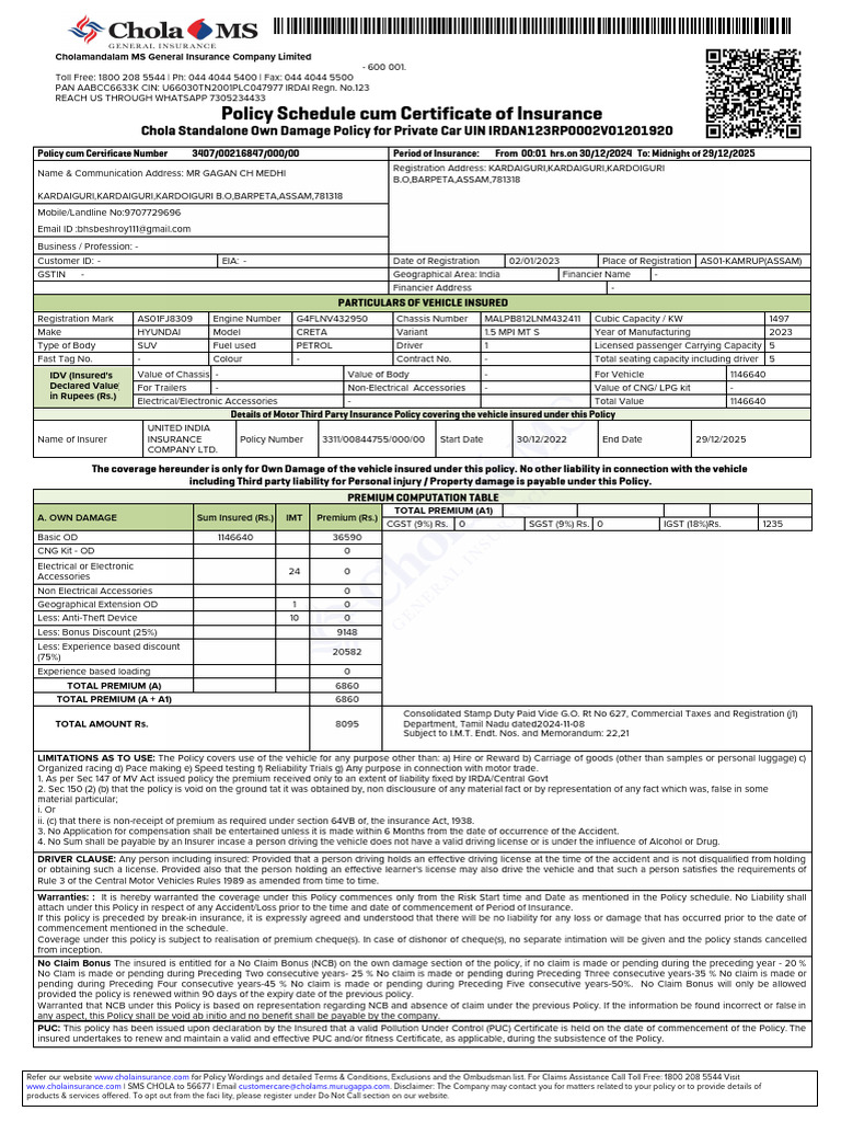 Policy - P000132727222 | PDF | Insurance | Business Law