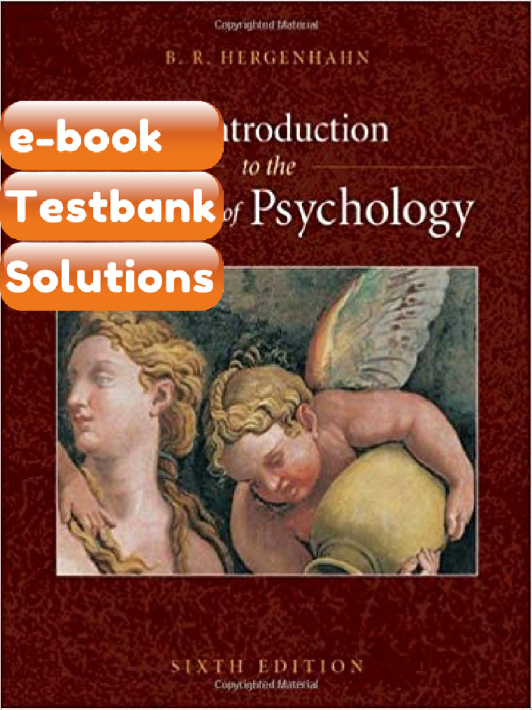 eBook & Testbank an Introduction to the History of Psychology 6th ...