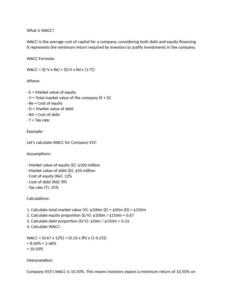 What Is WACC | PDF
