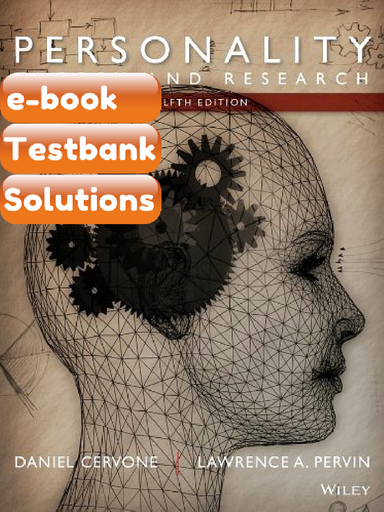Personality Theory and Research by Cervone Testbank & eBook | PDF ...