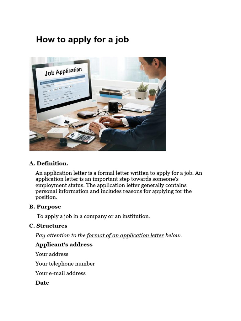 How To Apply For A Job | PDF