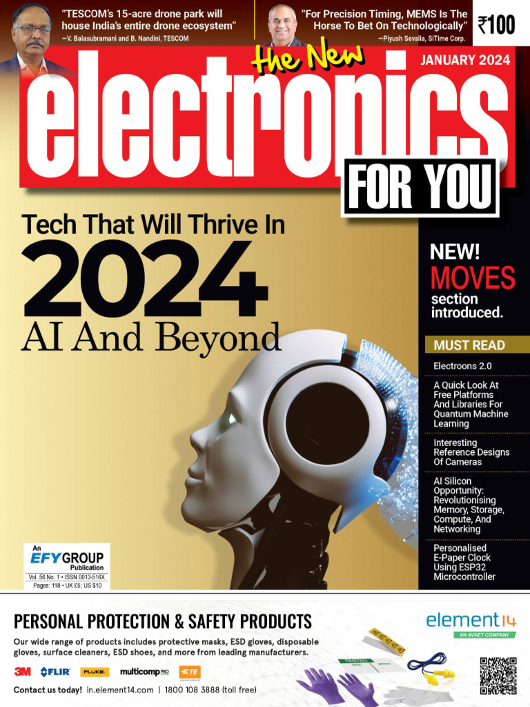 Electronics For You 2024 - 01 | PDF | Microcontroller | Field Effect ...