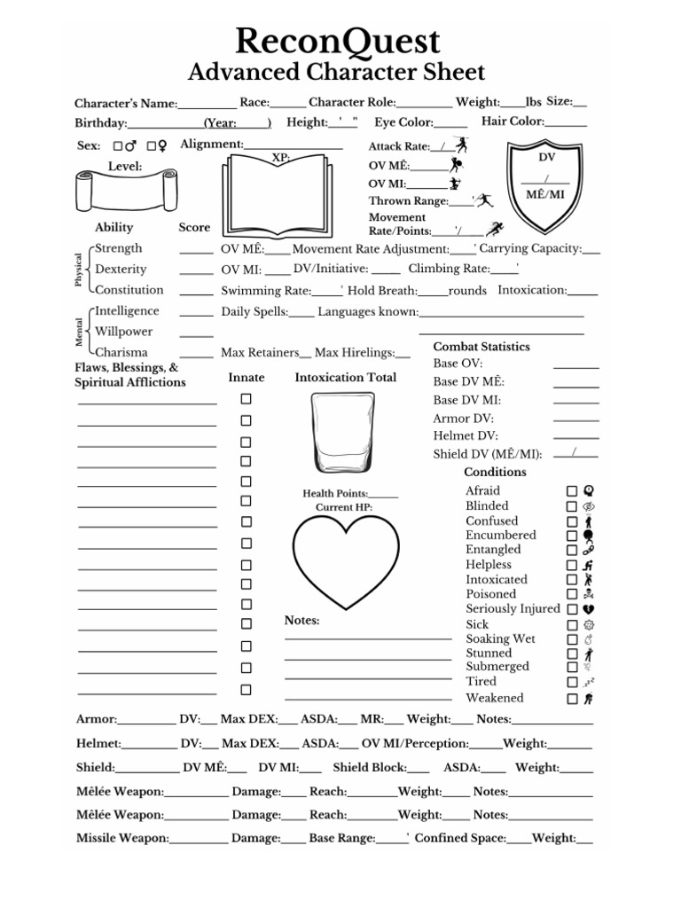 Advanced Rules Sheets | PDF