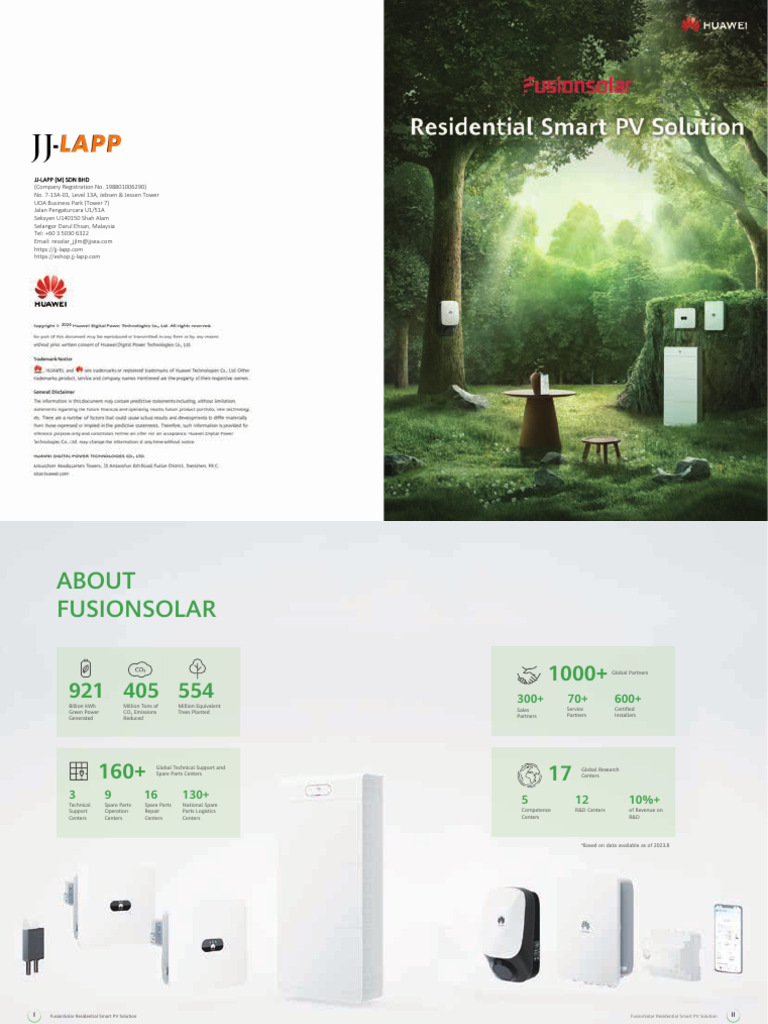 FusionSolar Residential Smart PV Solution Brochure24A HD 1 | PDF ...